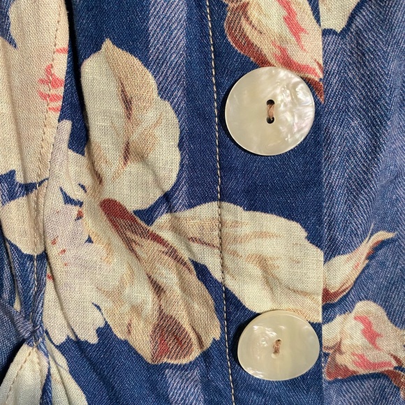 Anthropologie Denim Floral Dress - Picture 4 of 6